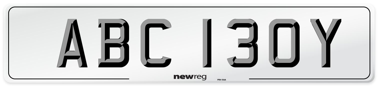 ABC 130Y Number Plate from New Reg